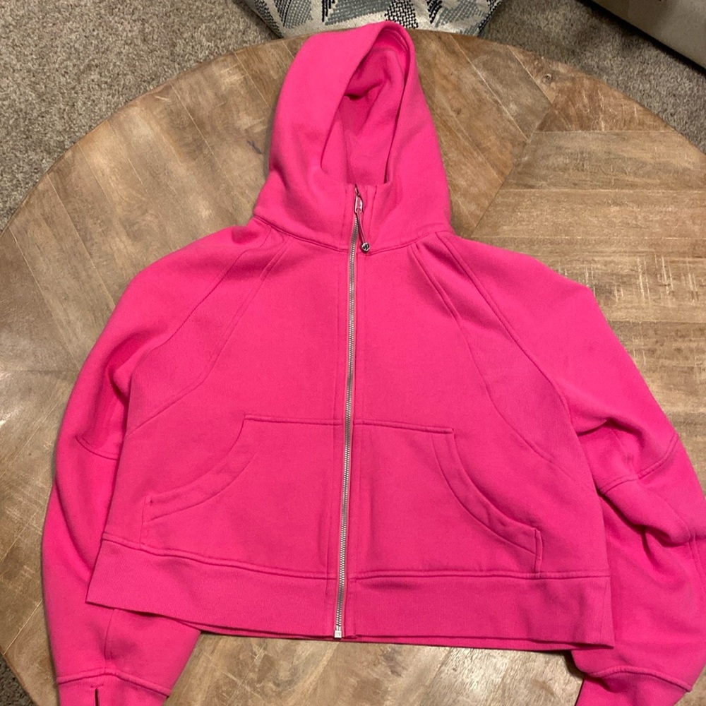 Lululemon Oversized Cropped Hoodie- Fill Zip